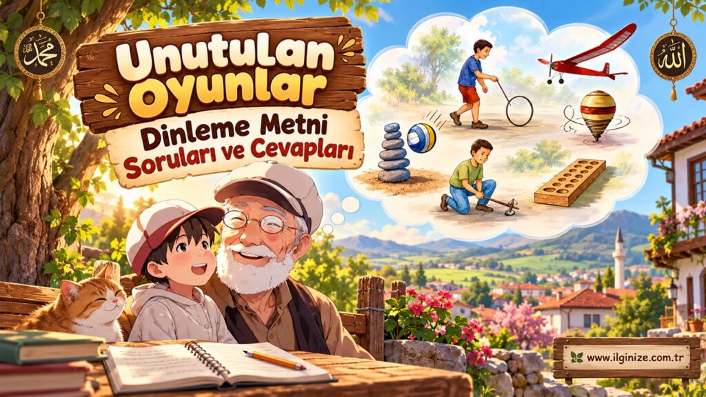 Unutulan Oyunlar Dinleme Metni Soruları ve Cevapları